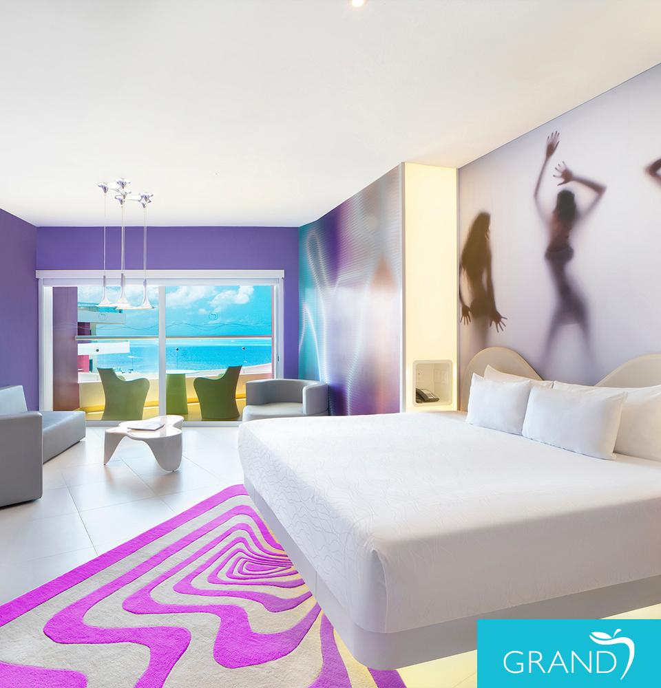 Couple’s Clothing-Optional Deluxe Ocean-View Tower Room  Temptation Cancun Resort Cancún Couple’s Clothing-Optional Deluxe Ocean-View Tower Room  Temptation Cancun Resort Cancún